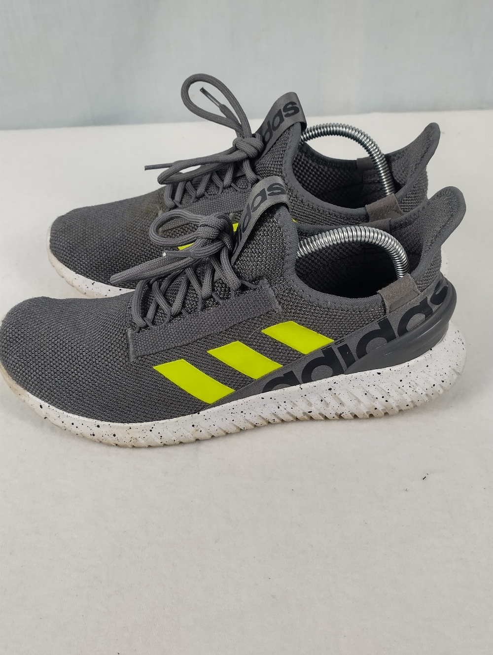 Adidas Men's Size 10.5 Kaptir 2.0 Gray Running Sneakers Lace Up Shoes GW4419 - Picture 5 of 9